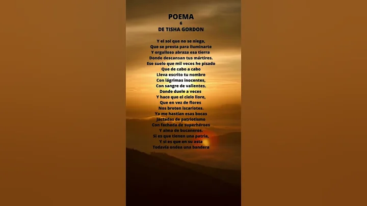 POEMA 6 DE Tisha Gordon