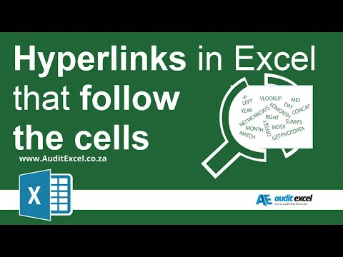 Hyperlinks in Excel (formula)- tying to specific cells