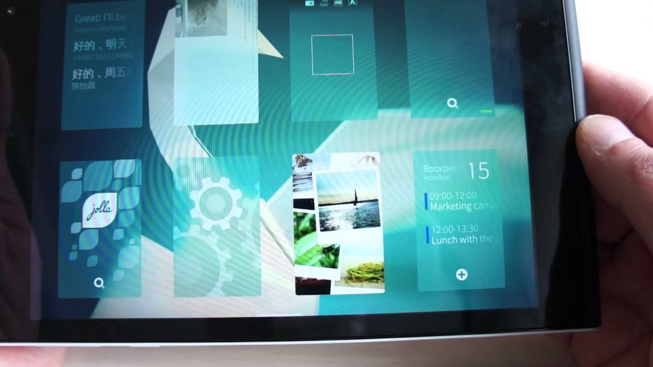 Jolla Tablet  Работа интерфейса  Часть 2