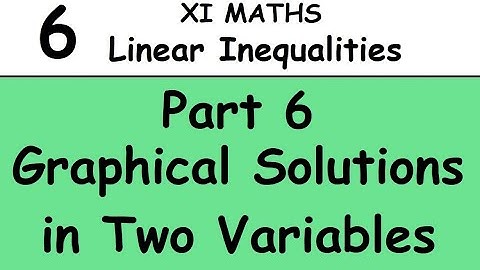 Kerala State 11th math - Chapter 6 - Linear Inequalities -Part 6 -Graphical solutions in 2 variables