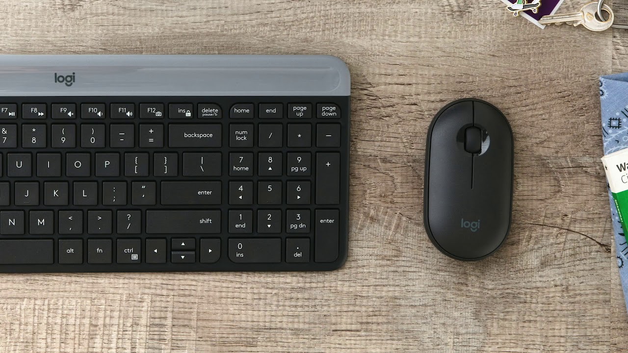 Combo Clavier Et Souris Sans Fil Logitech MK470 - Ultra-fin Et Silencieux - Autonomie Longue Durée - Pour Windows - Graphite