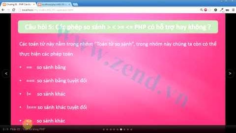 PHP bài 3 : Toán tử trong PHP