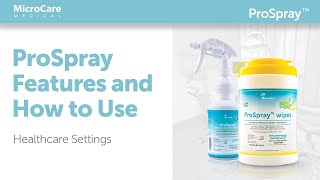ProSpray Wipes Surface Disinfectant for Medical and Dental Settings