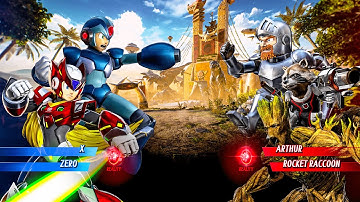 Marvel vs  Capcom  Infinite :  X & Zero  VS  Arthur & Rocket Raccoon  : pc Gameplay