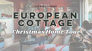 European Cottage Christmas Home Tour | Thrifted Vintage Home Decor | Cozy English Style Home
