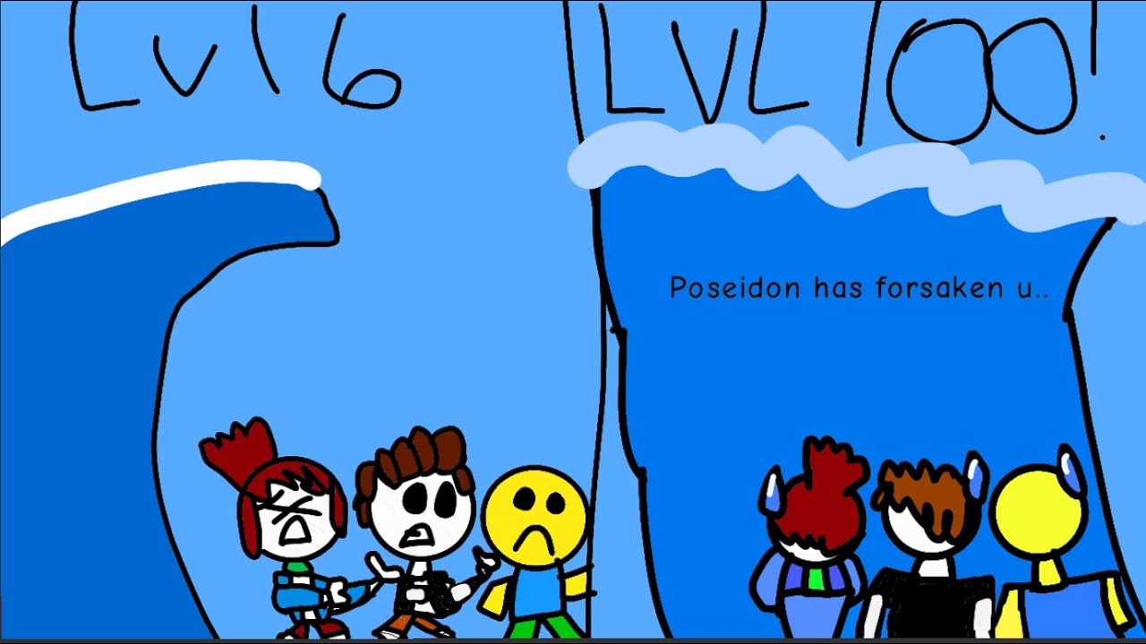 Me summoning the level 6 and level 100 tsunamis in Tsunami Game