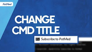 How you can change your CMD title