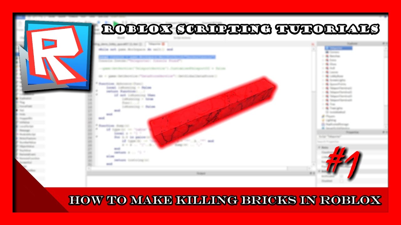 How To Make A Lava Killing Brick Roblox Tutorial 1 Youtube - how to make a lava killing brick roblox tutorial 1 youtube