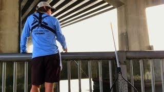 Sheepshead Fishing From LAND Under a BRIDGE