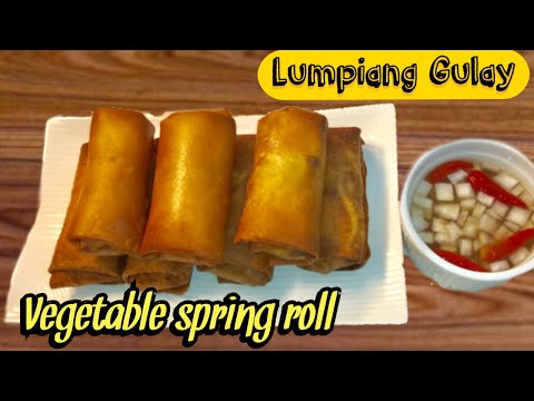 HOW TO MAKE VEGETABLE SPRING ROLL OR LUMPIANG TOGUE | FILIPINO LUMPIA