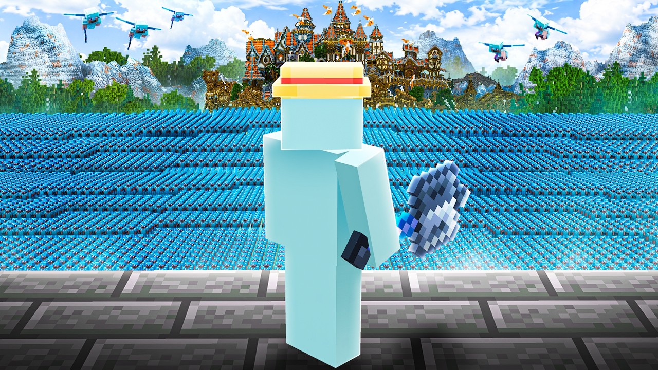 Minecraft Pro VS 1000 Spelers