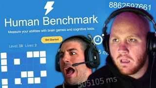 THE HUMAN BENCHMARK TEST! TIMTHETATMAN VS NICKMERCS!