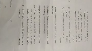 Advance electronic 2 # M.Sc. 4 sem @educationhelper9769  previous year question paper