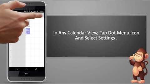 HTC Choose which calendars to show ON   smart phones user guide support