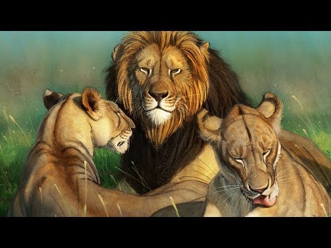 Digital Painting - Photoshop - World Lion Day