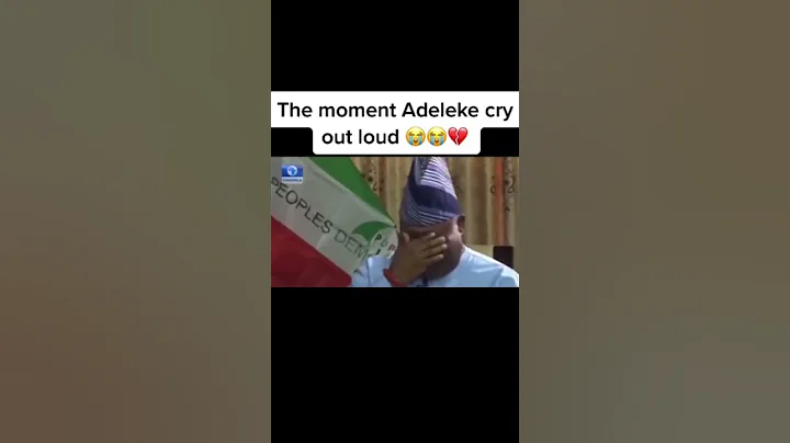 the moment gov adeleke cried out loud on screen