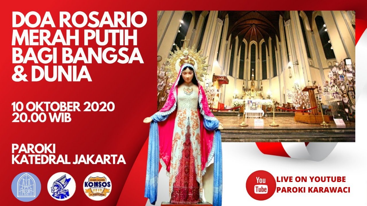 DOA ROSARIO MERAH PUTIH HARI KE-10, 10 OKTOBER 2020 - YouTube