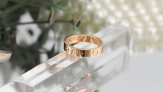 CARTIER ミニラブリング ピンクゴールド B4049748 - YouTube