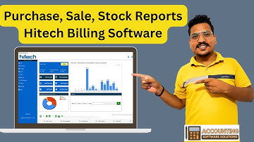 Hitech billing software Purchase, Sale, Report GST  | free billing software for retail shop | Hindi