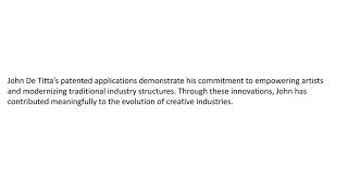 John De Titta - A Collaboration Catalyst - New York