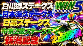 【WIN5】2点勝負！極限まで絞った勝ち馬で勝負!！【8/30】 WIN5最終予想