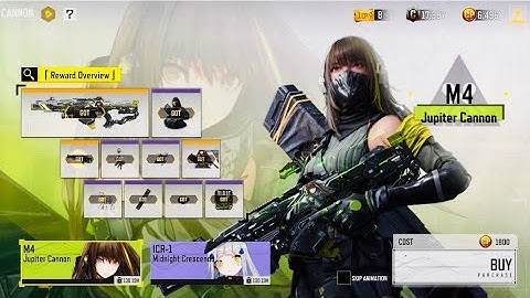 CodM:Jupiter Cannon Full Draw|New Legendary M4+All Items Showcase|Total CP✌️💯💀#codm#gaming#video