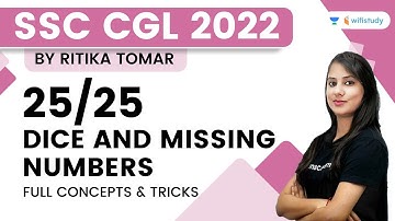 Dice and Missing Numbers | Target SSC CGL 25/25 | Reasoning | wifistudy | Ritika Tomar