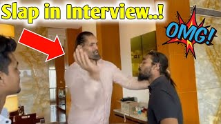 The Great Khali Slapped Man For Interrupting His Interview, The Great Khali Interview-Khali Slap