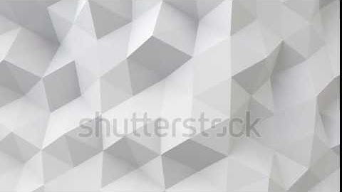 White Polygonal Geometric Surface  Computer Generated Seamless Loop Abstract Motion Background  4k U