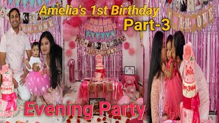 //Amelia's 1st Birthday Celebration//Part-3, /Evening Party/10th of November 2021.Ithaca, NY, USA