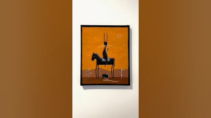 ‘Horse Play’ 📺 - gouache on canvas. #surrealism #painting #art #surreal #gouache #surrealart