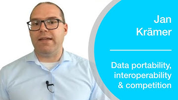 Jan Krämer on how data portability can affect competition