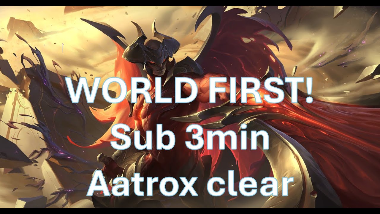 Aatrox 2:58 jungle clear (Speedrun, current WR) [25.23] - YouTube
