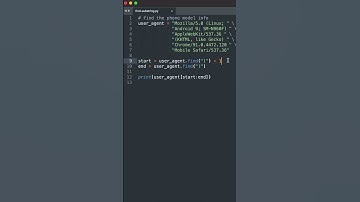Extracting phone info from user agent in Python