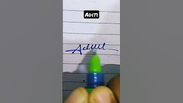 Aditi signature..||Name art