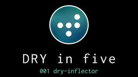 dry-rb in five: 001 dry-inflector