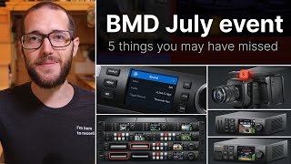 Web Presenter 4k and new BMD Studio Cameras! // 5 highlights from Blackmagic July event!