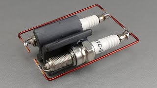 Make 220v Free Electric Energy Using Magnet With Spark Plug 100% At Home