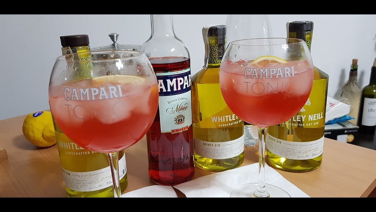 Campari Tonic with Whitley Neill Quince Gin YouTube