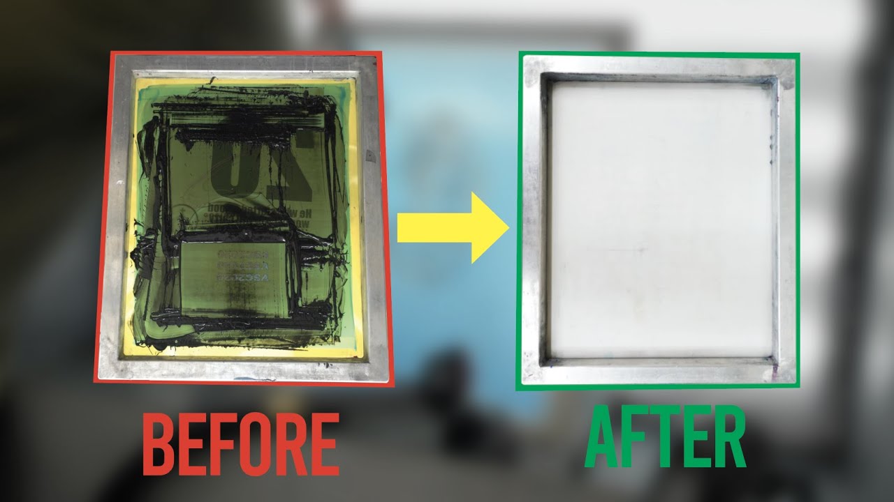 4 Steps to Reclaim Screen Printing Screens the Right Way – Learn