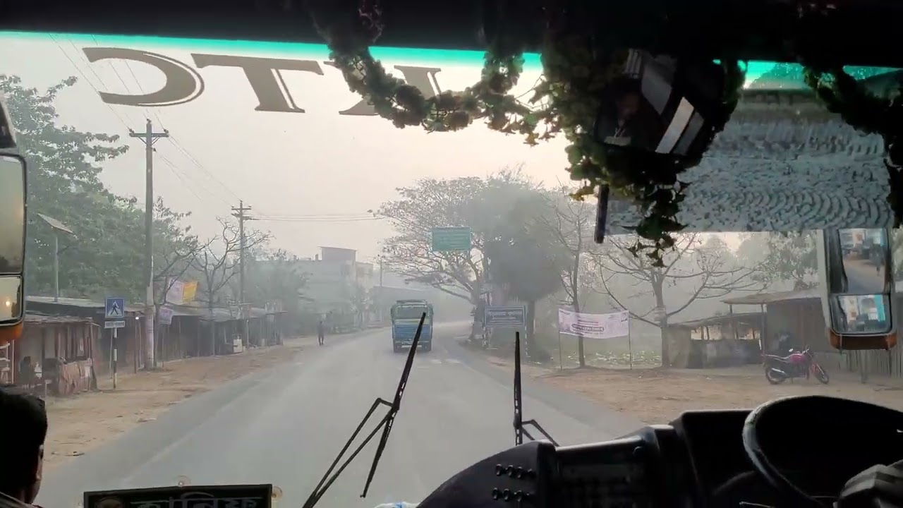 Hanif KTC ❤️❤️ #mitsubishi #fuso #bus #winter #grameen_travels #sleeper