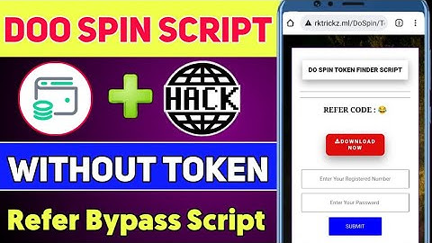 Doo spin Refer Bypass script || without Token Script