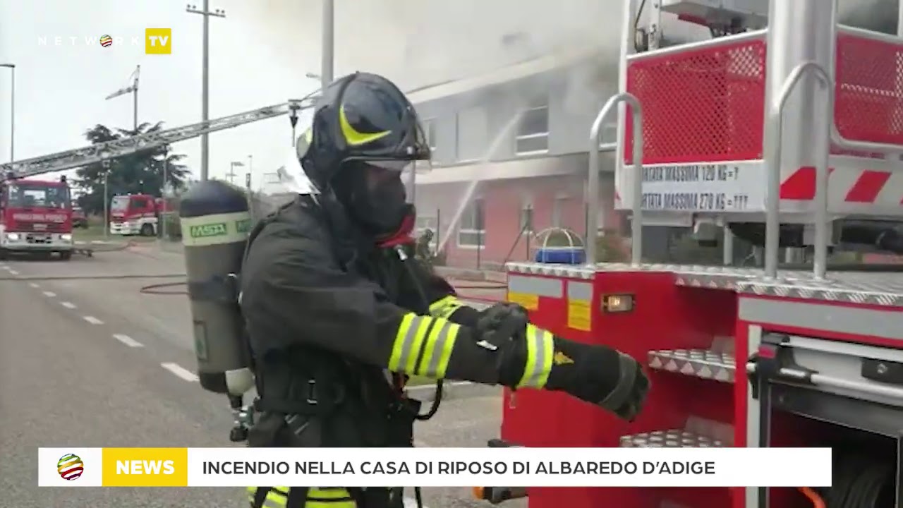 Incendio nella casa di riposo di Albaredo d'Adige
