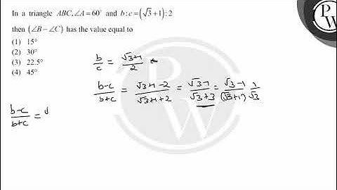 In a triangle \( A B C, \angle A=60^{\circ} \) and \( b: c=(\sqrt{3}+1): 2 \) then \( (\angle B-....