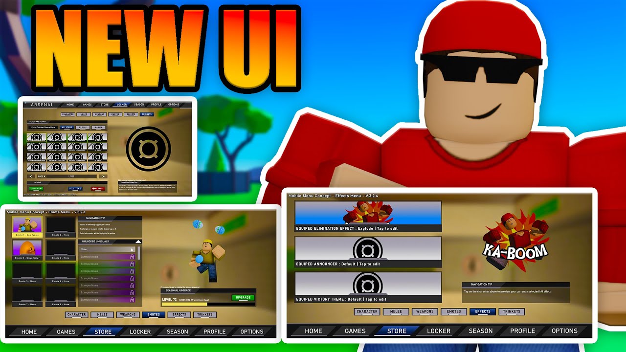 *ARSENAL RELOADED NEW UI!* (Roblox Arsenal) - YouTube