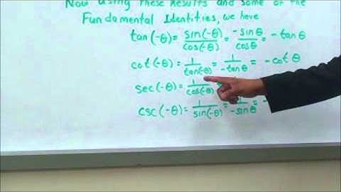 Daniel Fritz: Using Even- Odd Properties to Find the Exact Value of Trigonometric Functions
