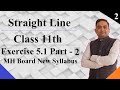 Straight Line Exercise 5.1 Class 11th Part-2