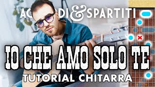 Video thumbnail of "IO CHE AMO SOLO TE Tutorial Chitarra - Sergio Endrigo"