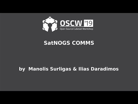 OSCW 2019 - SatNOGS COMMS