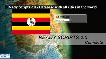 List of cities and provinces in Ugandan database - Ready Scripts 2.0